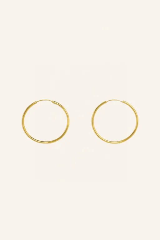 By bar Earrings*pd round earring M | gold