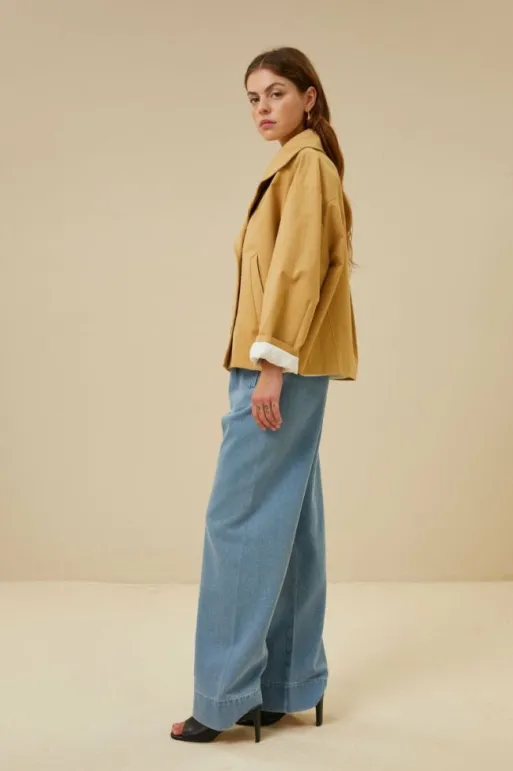 By bar Jackets*rika cotton coat | peanut