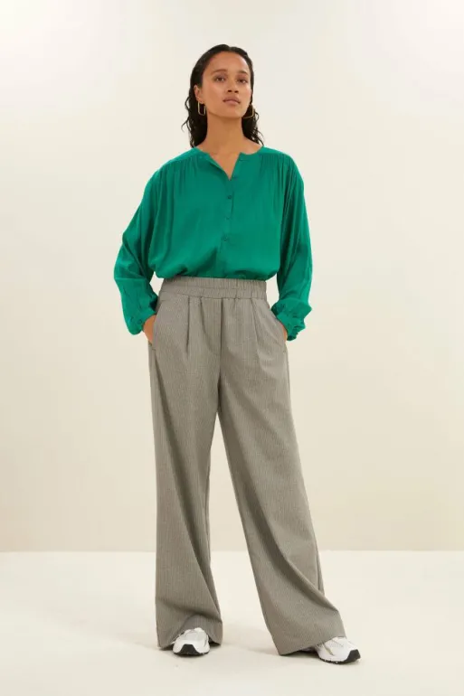 By bar Blouses*saar blouse | bright green