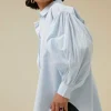 By bar Blouses*sarah chambray blouse | light blue