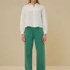 By bar Blouses*sarah short linen blouse | bright white