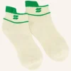 By bar Socks*short logo socks | spring green