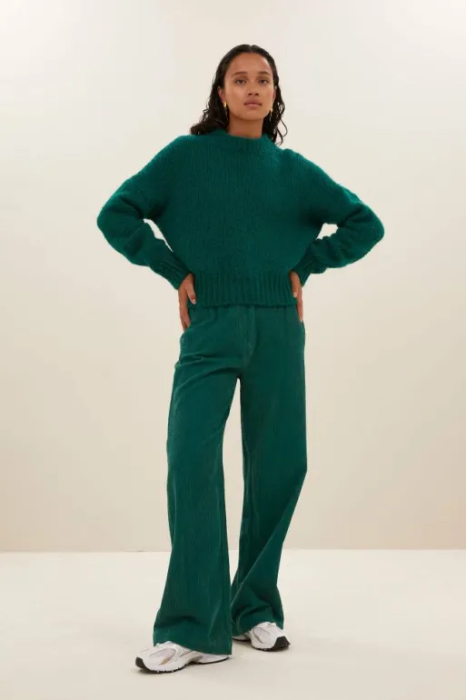 By bar Pullovers*sonny bulky pullover | peacock green