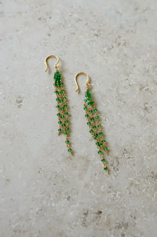 By bar Earrings*sterre earring | green