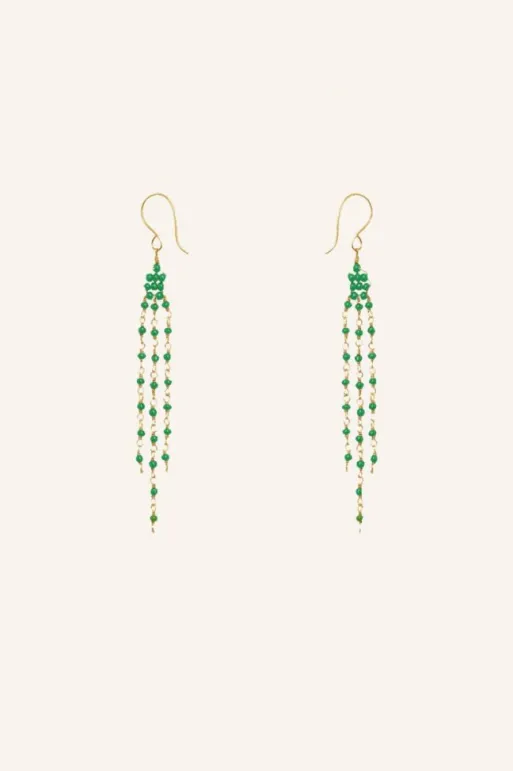 By bar Earrings*sterre earring | green