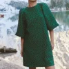 By bar Dresses*zasu leo dress | green panter print